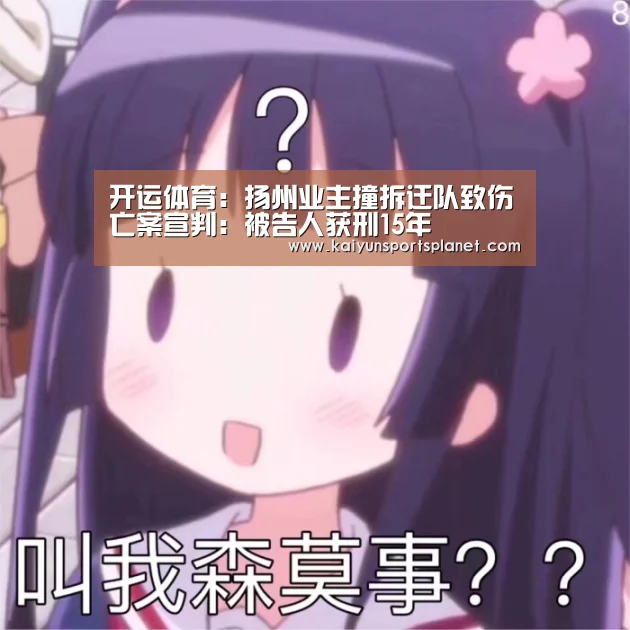 开运体育:扬州业主撞拆迁队致伤亡案宣判:被告人获刑15年(图3) 开运APP